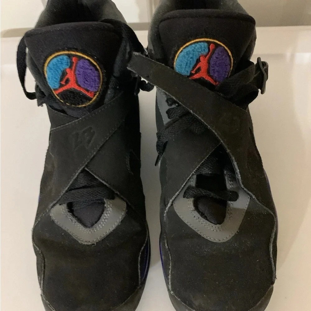 Nike air Jordan 8‎ retro size 6Y aqua Sneakers Black 305368-025